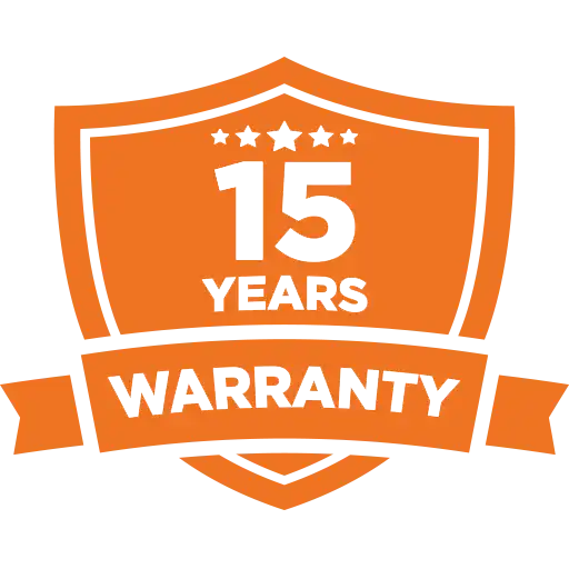15 Years Warranty