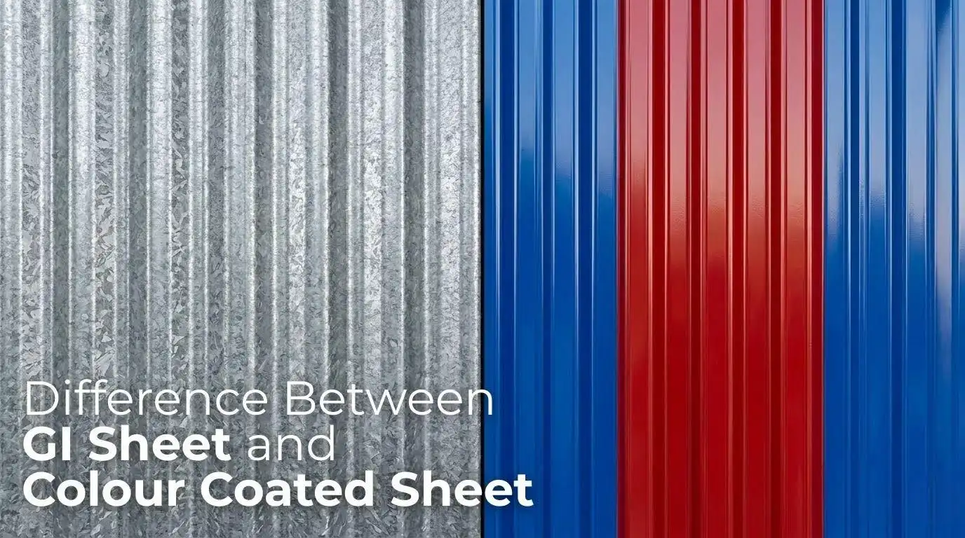 Difference Between GI Sheet and Colour Coated Sheet