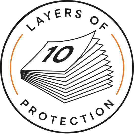 10 layers of protection Icon
